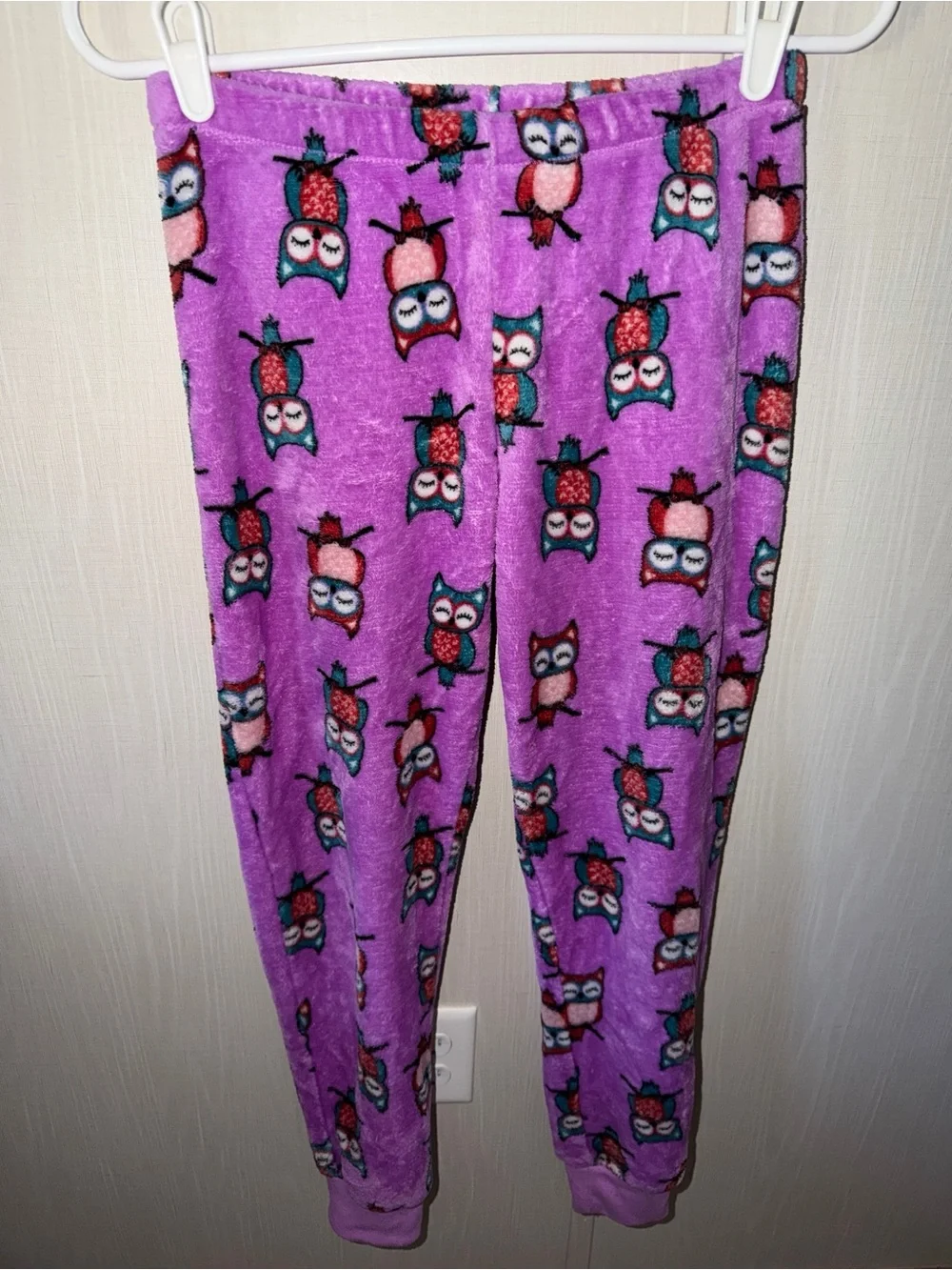 wonder nation Purple Owl Fleece Pants
